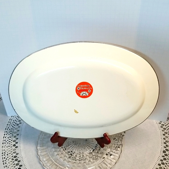 Sanko"country flowers oval platter - Picture 3 of 8